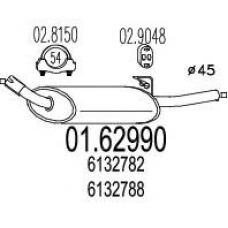 01.62990 MTS Глушитель выхлопных газов конечный