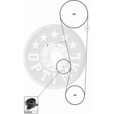 SK-1407 OPTIMAL Комплект ремня грм