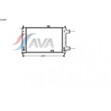 OL2047 AVA Радиатор, охлаждение двигателя