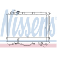 66634 NISSENS Радиатор, охлаждение двигателя