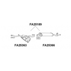 FA25189 VENEPORTE Глушитель выхлопных газов конечный