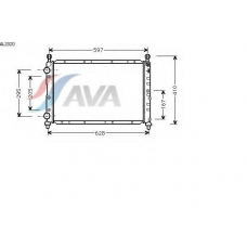 AL2020 AVA Радиатор, охлаждение двигателя