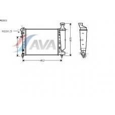 PE2013 AVA Радиатор, охлаждение двигателя
