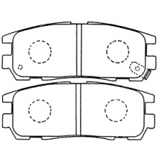 PN-4299 JNBK Колодки тормозные