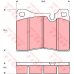 GDB261 TRW Комплект тормозных колодок, дисковый тормоз