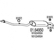 01.64950 MTS Глушитель выхлопных газов конечный