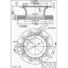 09.8472.10 BREMBO Тормозной диск