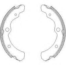 Z4165.00 WOKING Комплект тормозных колодок