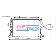 0619901 KUHLER SCHNEIDER Радиатор, охлаждение двигател