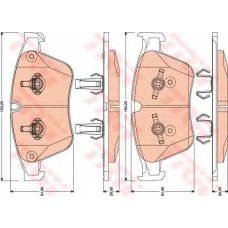 GDB1794 TRW Комплект тормозных колодок, дисковый тормоз