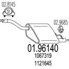 01.96140 MTS Глушитель выхлопных газов конечный