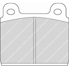 FVR84 FERODO Комплект тормозных колодок, дисковый тормоз