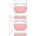 GDB3308 TRW Комплект тормозных колодок, дисковый тормоз