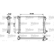 732618 VALEO Радиатор, охлаждение двигателя