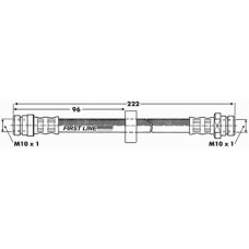 FBH6658 FIRST LINE Тормозной шланг