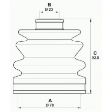 SJK7273.00 OPEN PARTS Комплект пылника, приводной вал