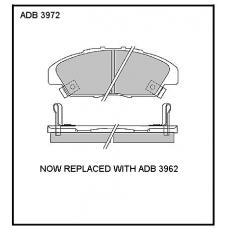 ADB3972 Allied Nippon Тормозные колодки