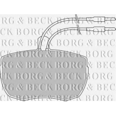 BBP1024 BORG & BECK Комплект тормозных колодок, дисковый тормоз