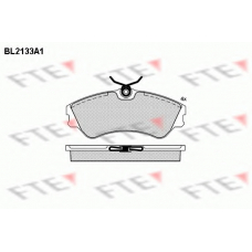 BL2133A1 FTE Комплект тормозных колодок, дисковый тормоз
