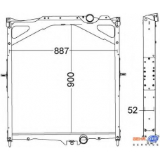 8MK 376 774-791 HELLA Радиатор, охлаждение двигателя