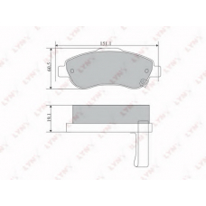 BD-3418 LYNX Bd-3418 колодки тормозные передние honda cr-v 2.0-2.4 06>