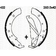 8100 11432 TRIDON Brake shoes