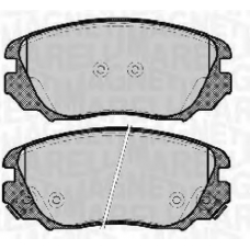 363916060723 MAGNETI MARELLI Комплект тормозных колодок, дисковый тормоз