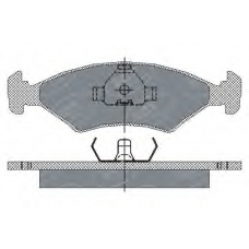 SP 108 PR SCT Комплект тормозных колодок, дисковый тормоз