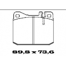 BL1069A2 FTE Комплект тормозных колодок, дисковый тормоз