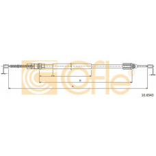 10.6543 COFLE Трос, стояночная тормозная система