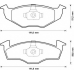 571923B BENDIX Комплект тормозных колодок, дисковый тормоз