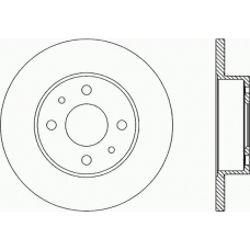 BDA1229.10 OPEN PARTS Тормозной диск