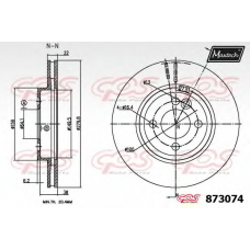 873074.6880 MAXTECH Тормозной диск