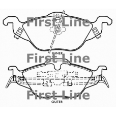 FBP3183 FIRST LINE Комплект тормозных колодок, дисковый тормоз