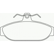 MDB1229 MINTEX Комплект тормозных колодок, дисковый тормоз