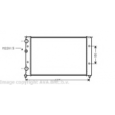 VW2124 Prasco Радиатор, охлаждение двигателя