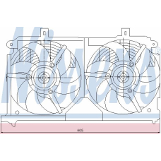 85011 NISSENS Вентилятор, охлаждение двигателя