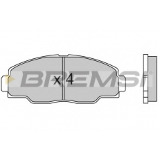 BP2540 BREMSI Комплект тормозных колодок, дисковый тормоз