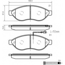 K425000 Vema Комплект тормозных колодок, дисковый тормоз