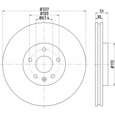 MDC2192 MINTEX Тормозной диск