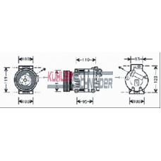 8400082 KUHLER SCHNEIDER Компрессор, кондиционер