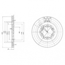 BG2678 DELPHI Тормозной диск