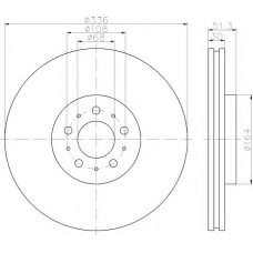 8DD 355 110-591 HELLA Тормозной диск