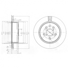 BG4024 DELPHI Тормозной диск