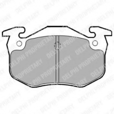 LP1453 DELPHI Комплект тормозных колодок, дисковый тормоз