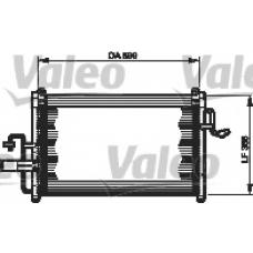 818055 VALEO Конденсатор, кондиционер