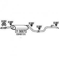 01.96670 MTS Глушитель выхлопных газов конечный