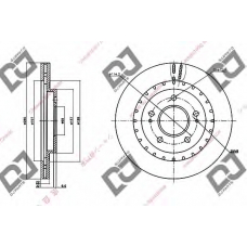 BD1237 DJ PARTS Тормозной диск