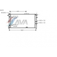 OL2173 AVA Радиатор, охлаждение двигателя