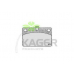 35-0334 KAGER Комплект тормозных колодок, дисковый тормоз
